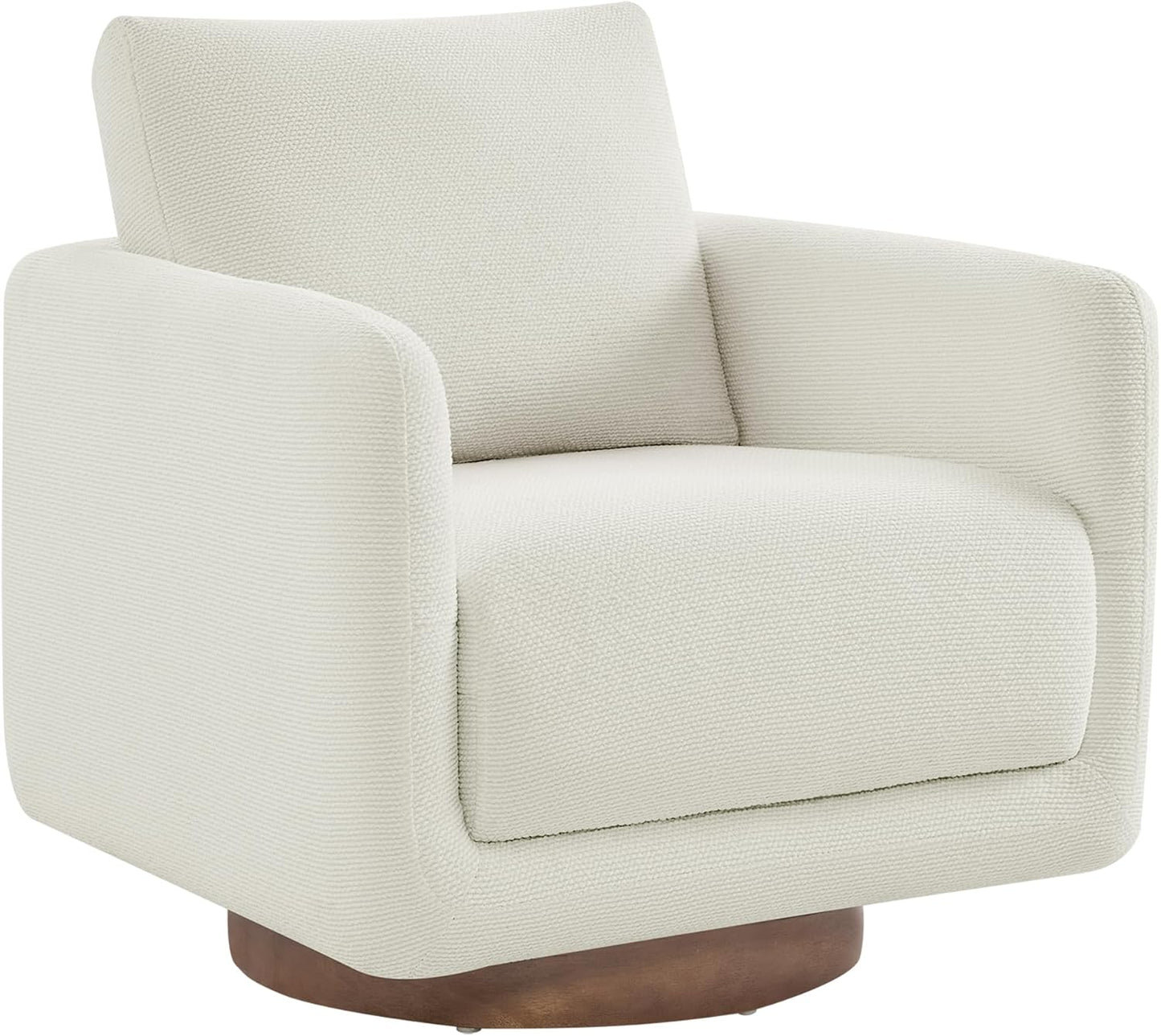 Swivel Accent Chair Round Barrel Armchair Upholstered Performance Fabric for Living Room Bedroom Waitingroom,2 Box,Moss Green