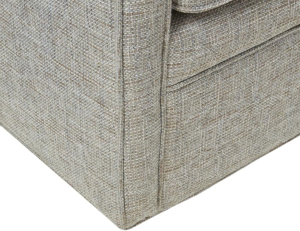 Gray Swivel Accent Chair, Oversized Wide Armchair with Upholstered Seat, Solid Wood Frame, 360 Degree Rotation for a Living Room