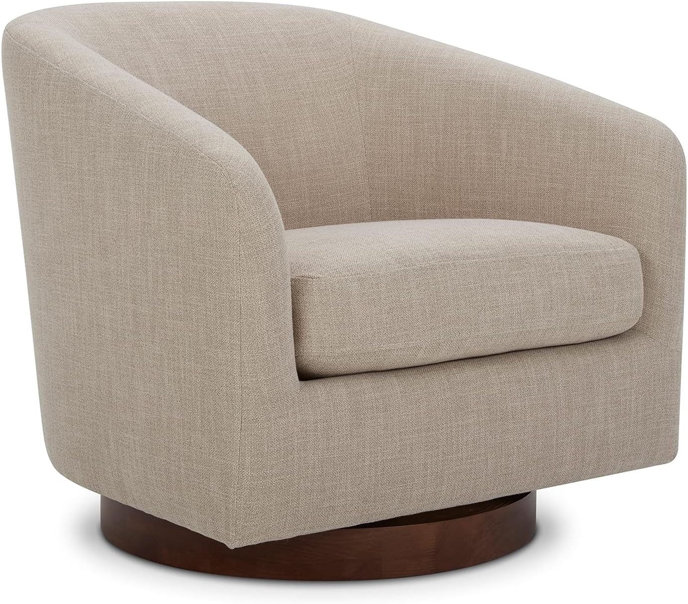 CHITA Swivel Accent Chair, FSC Certified Upholstered Velvet Barrel Chair for Living Room, Fully Assembled, Burnt Orange