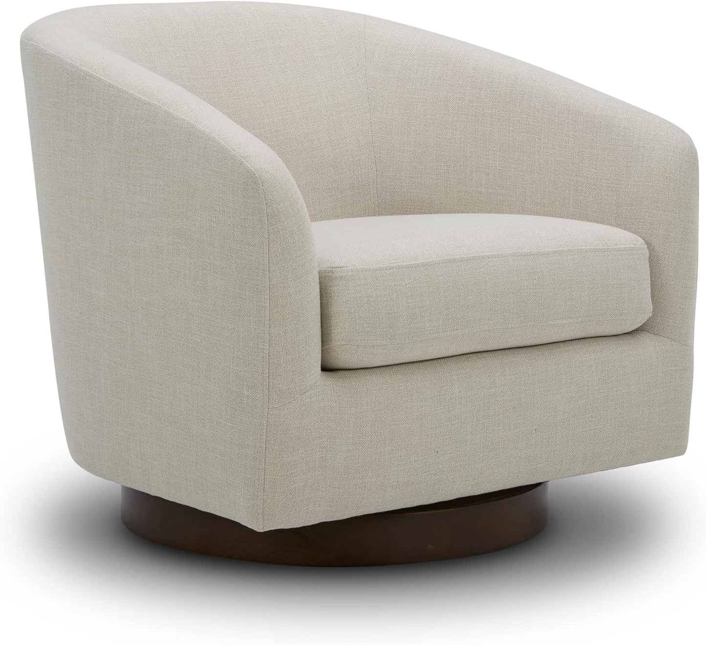 CHITA Swivel Accent Chair, FSC Certified Upholstered Velvet Barrel Chair for Living Room, Fully Assembled, Burnt Orange