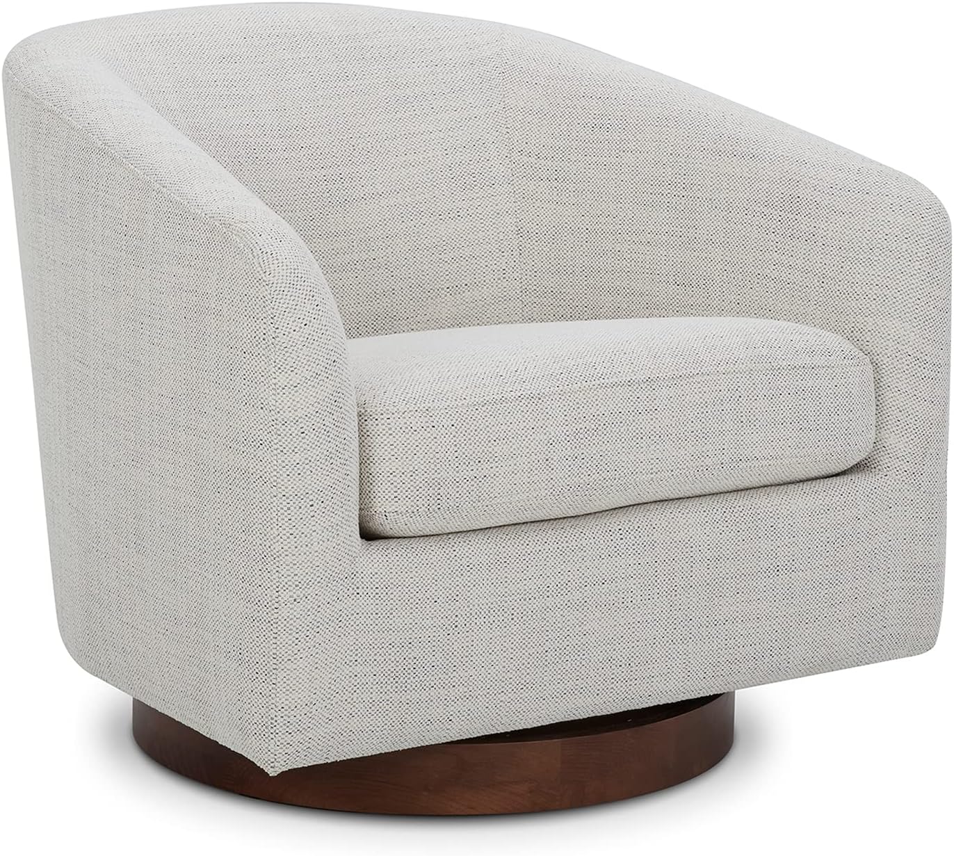 CHITA Swivel Accent Chair, FSC Certified Upholstered Velvet Barrel Chair for Living Room, Fully Assembled, Burnt Orange